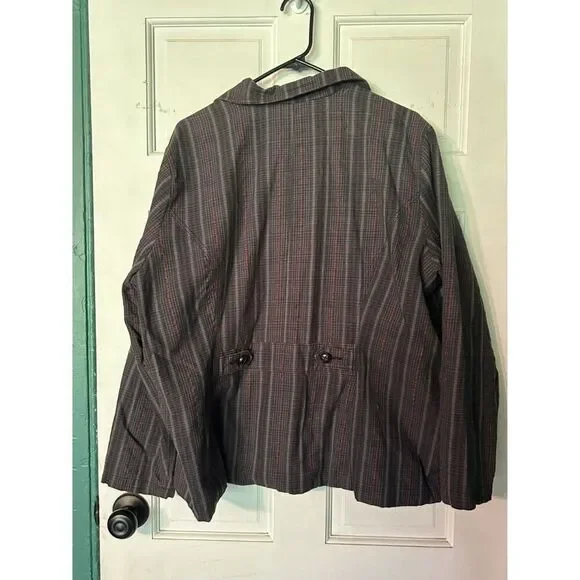 Woolrich Women's XL Plaid Blazer Jacket. Made In China - Picture 5 of 7